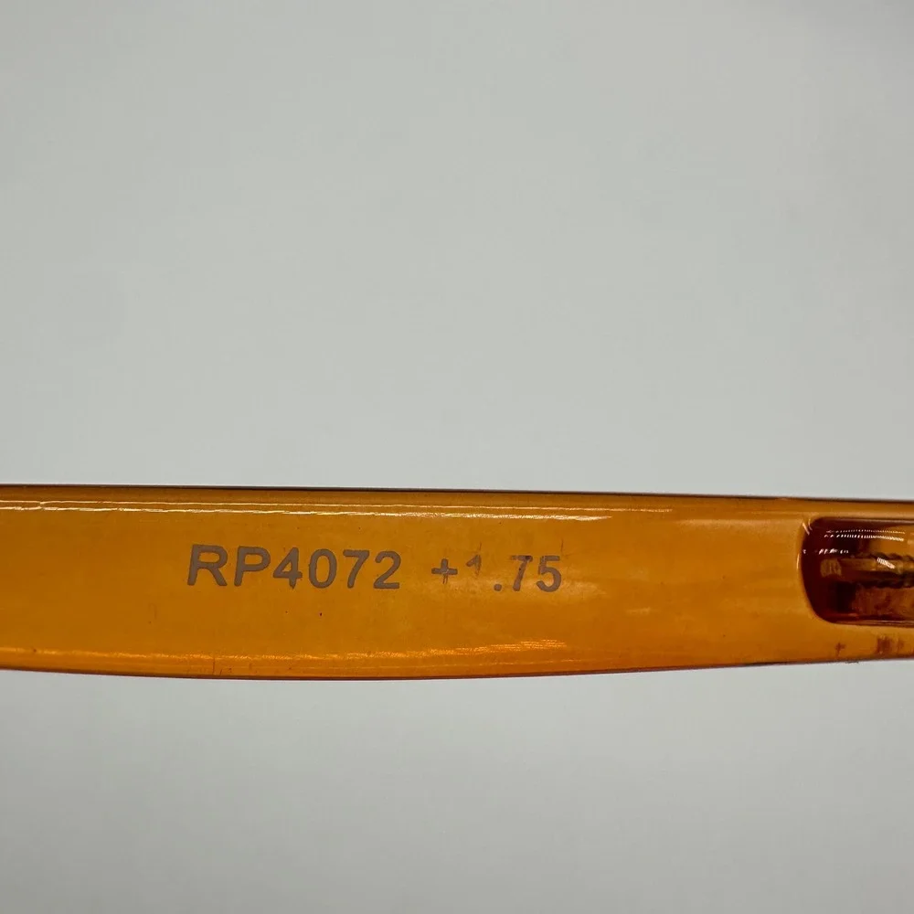 Peepers RP4072 Reading Glasses +1.75 Teal Blue and Orange Two Tone with Case